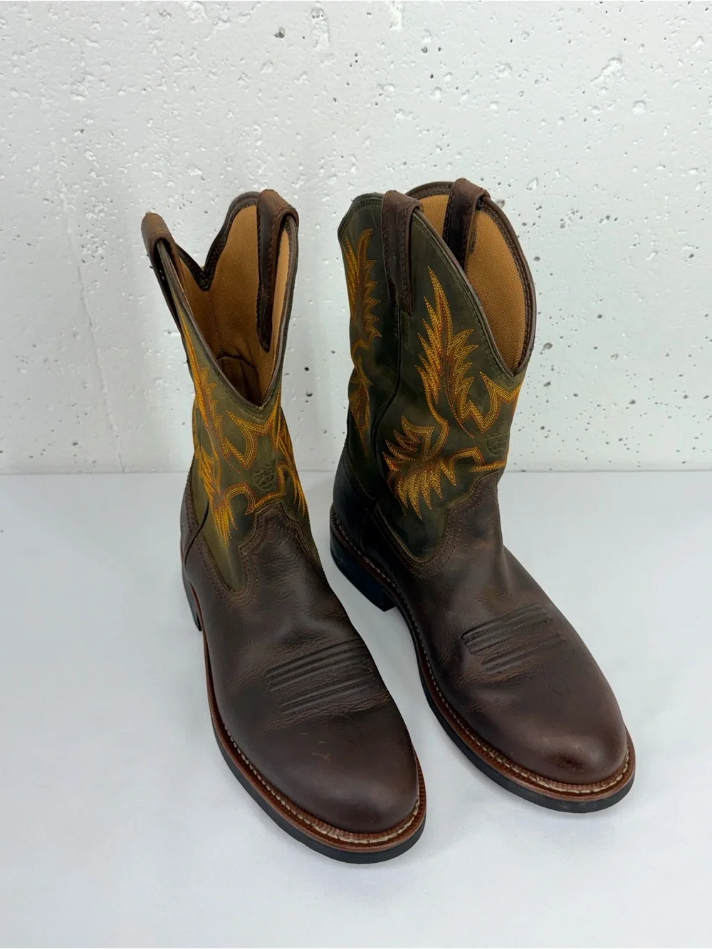 Ariat Men’s Size 11 D Sierra Brown Waterproof Western Pull On Boots